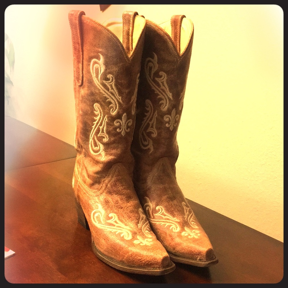 Women’s Corral Cortez Clef square toe boots